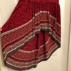 Free people high to low skirt